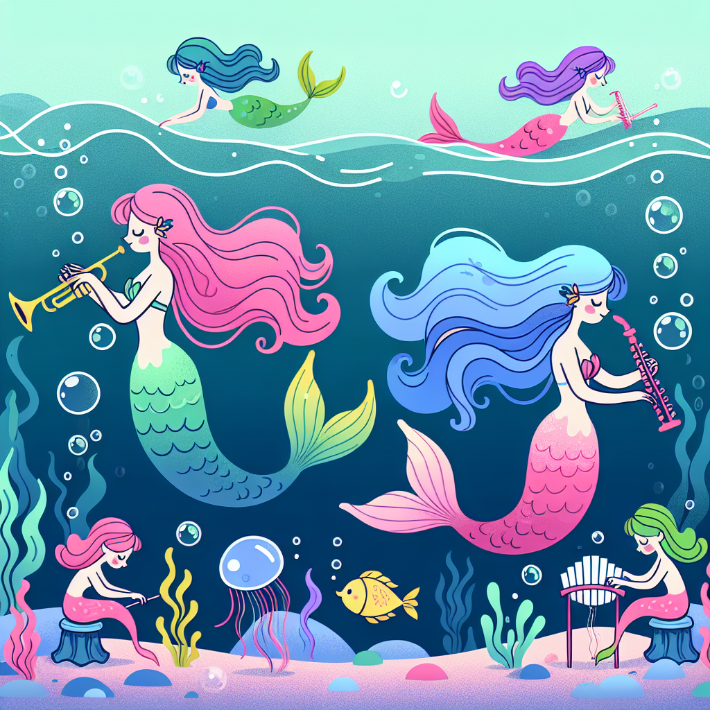 Mystical Mermaid Melodies Paint By Number