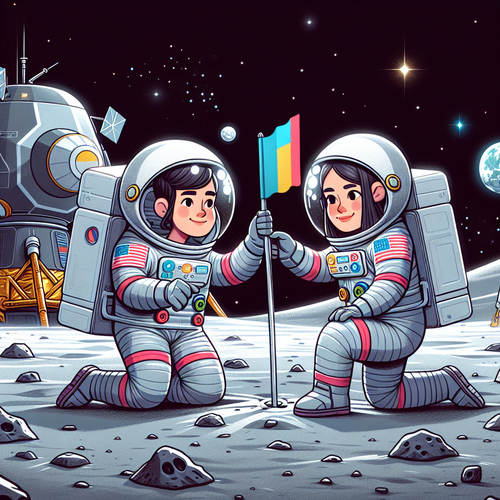 Lunar Landing Exploration Numbered Painting Kits