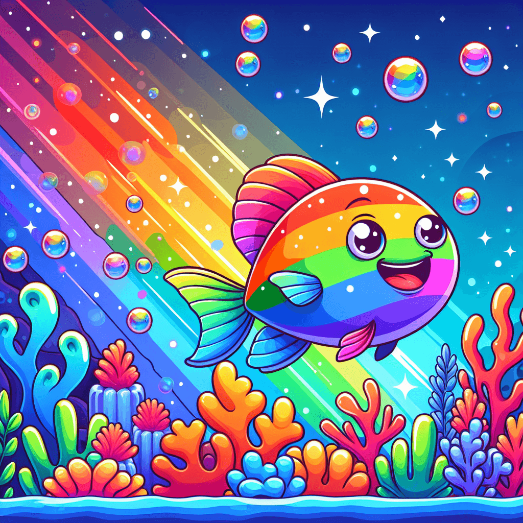 Curious Rainbow Fish Paint By Numbers Kits