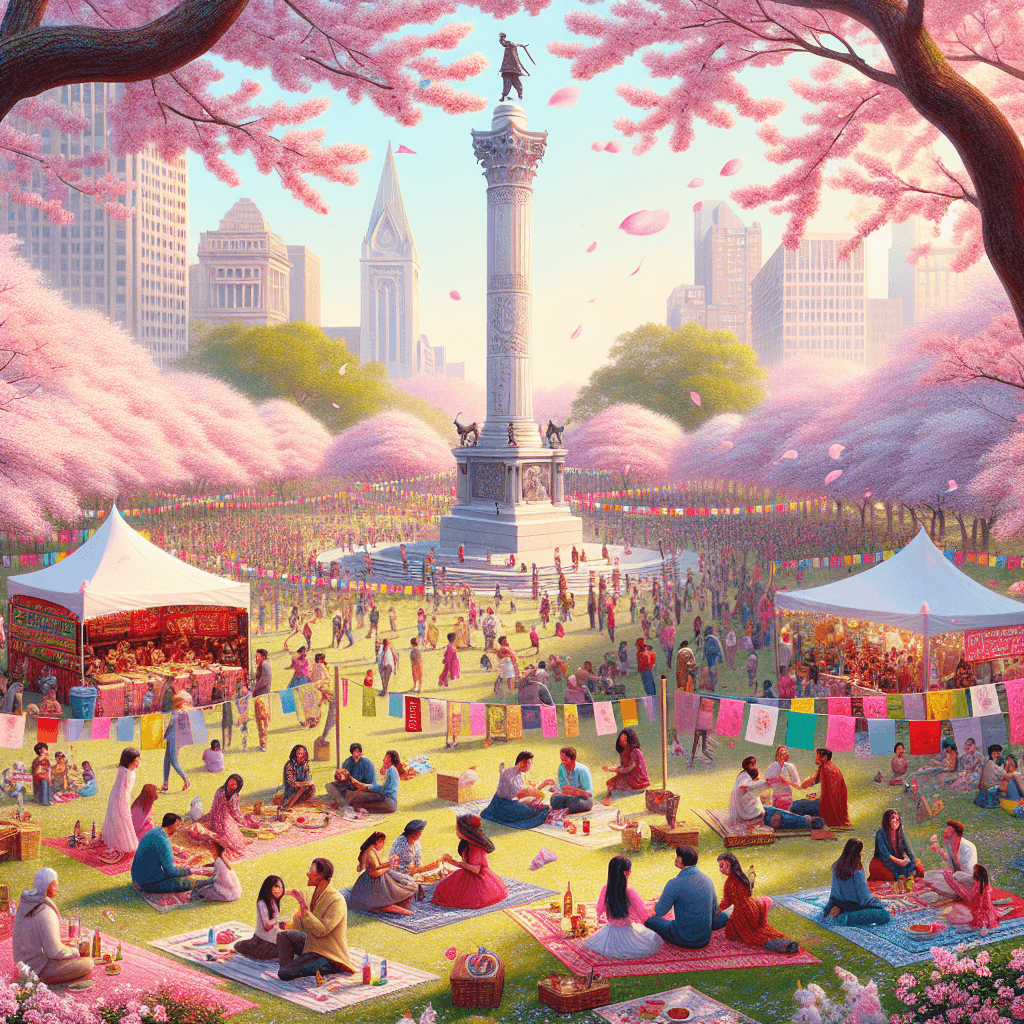 The National Cherry Blossom Festival - Washington D.C. DIY Paint By Numbers