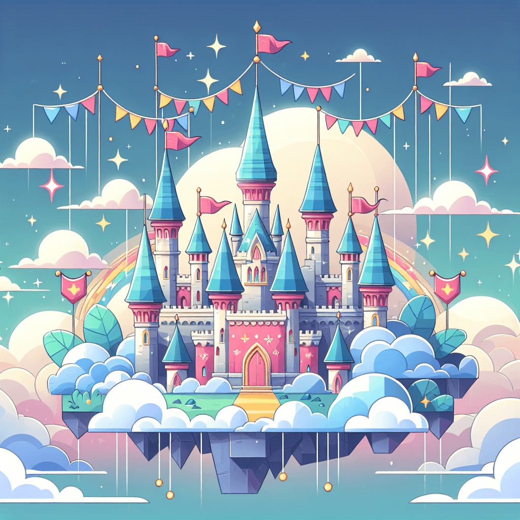 Mystical Castle In The Sky Paint By Numbers Art