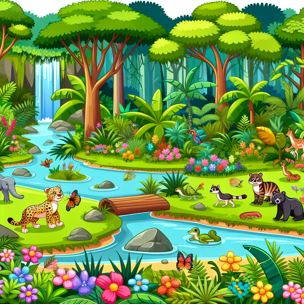 Rainforest Sanctuary Painting By Numbers Kit