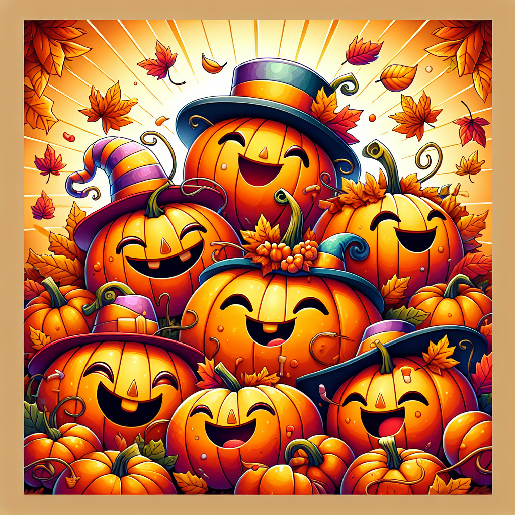 Silly Pumpkin Friends Numbered Painting Kits