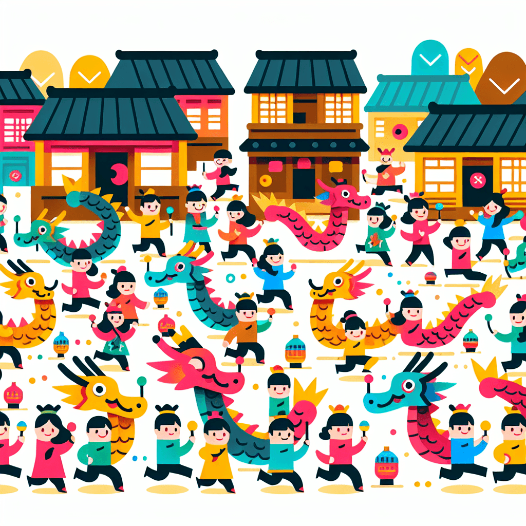 Friendly Dragon Festival Painting By Numbers Kit