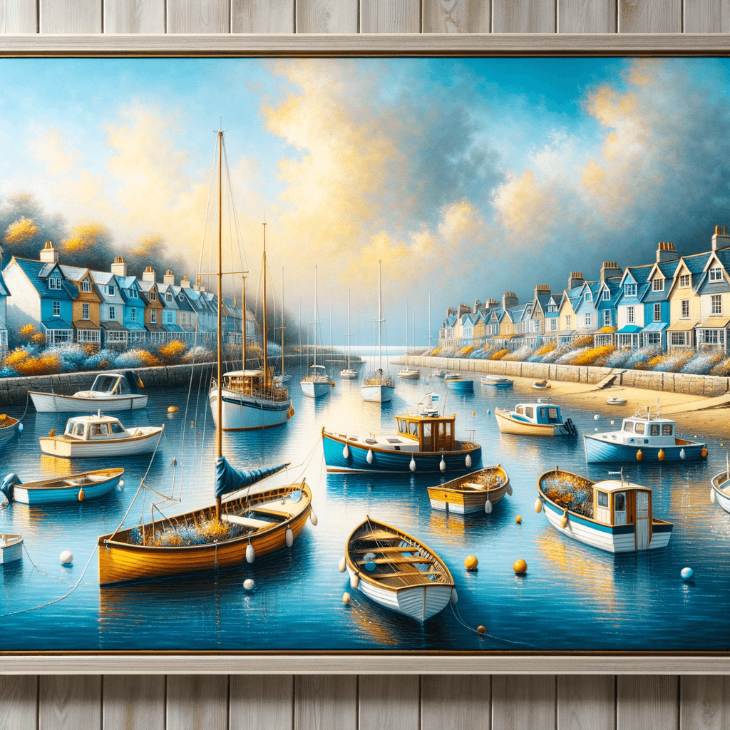 Charming Harbor Views DIY Paint By Numbers