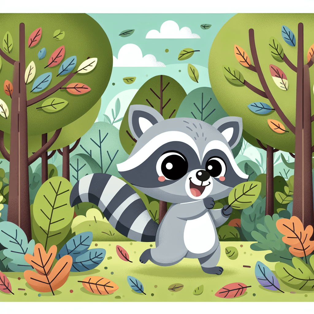 Lively Raccoon Paint By Numbers