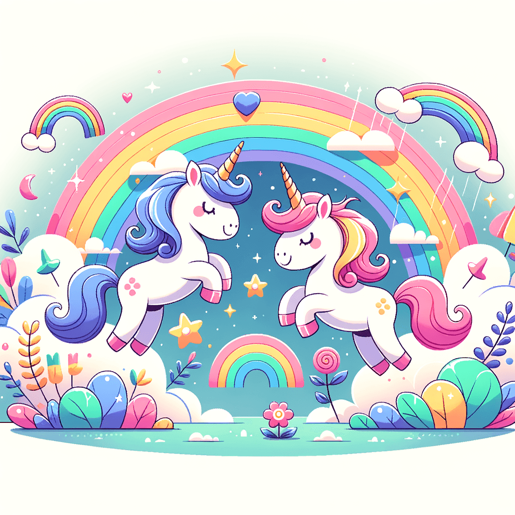 Charming Unicorn Land Number Painting