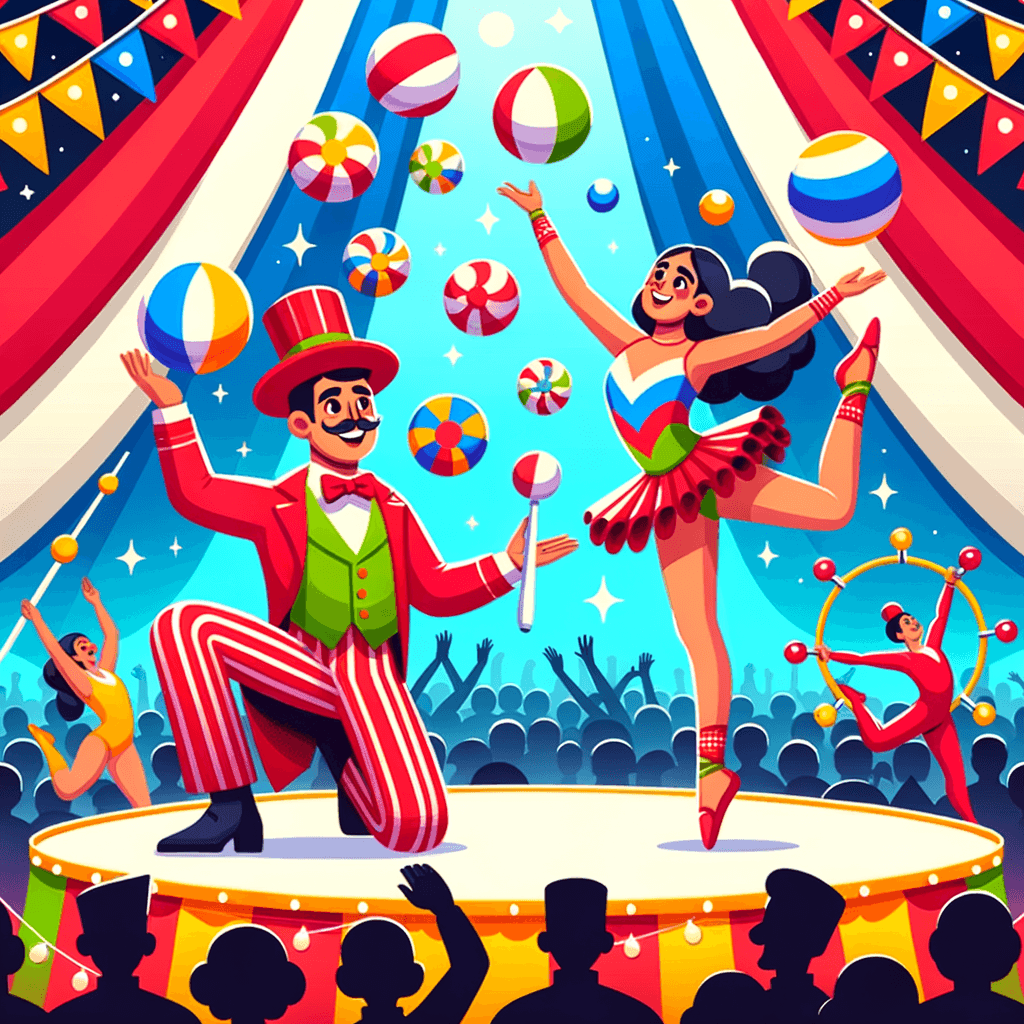 Jolly Circus Performers Numbered Painting Kits