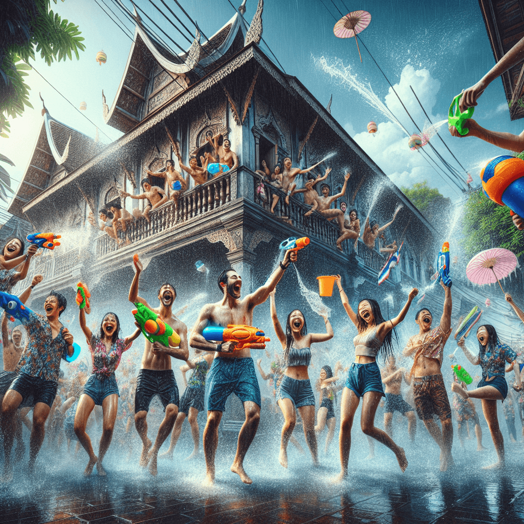 Songkran Festival - Chiang Mai Painting Number Kit