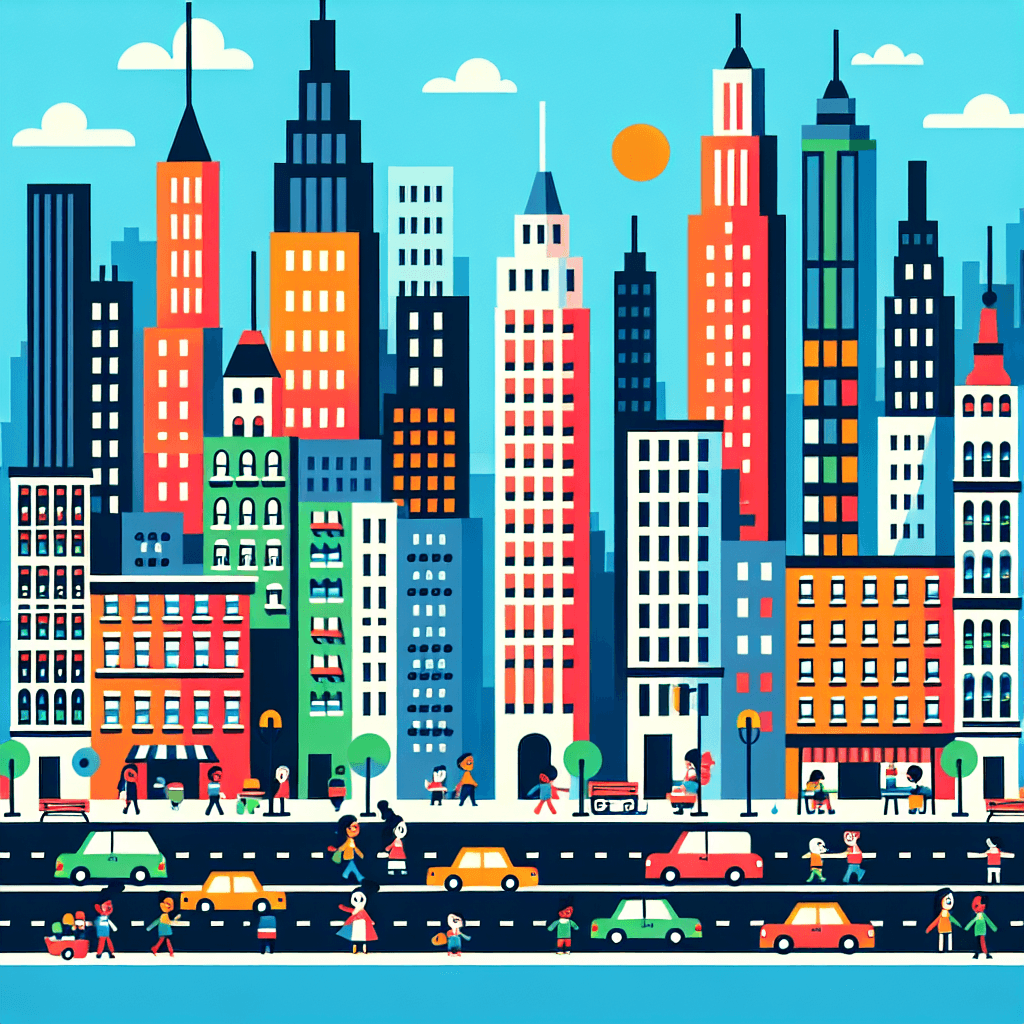 Cityscape Celebrations Painting Number Kit