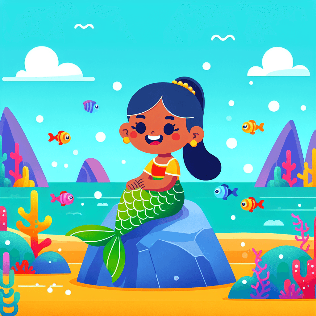 Friendly Mermaid Lagoon Paint By Numbers Art