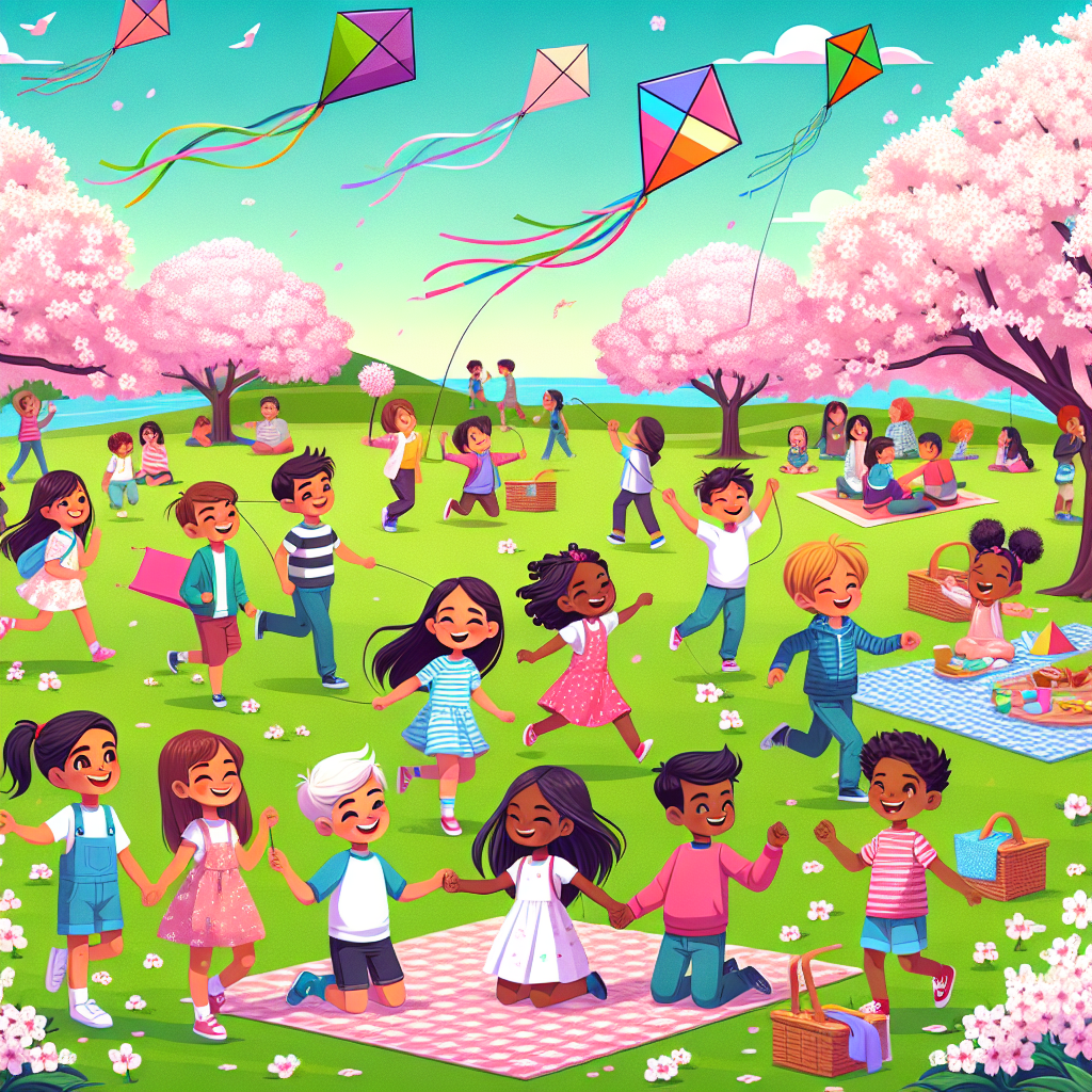 Cheery Cherry Blossom Festival Painting Number Kit