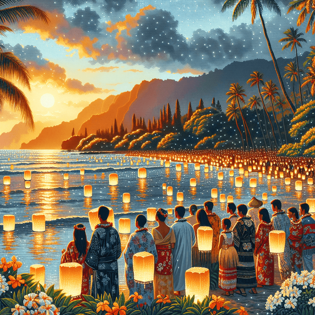 Lantern Floating Hawaii - United States Painting By Numbers Kit