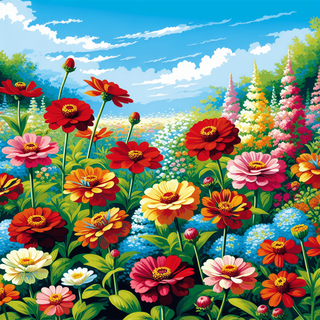 Bright Summer Blossoms Numbered Painting Kits