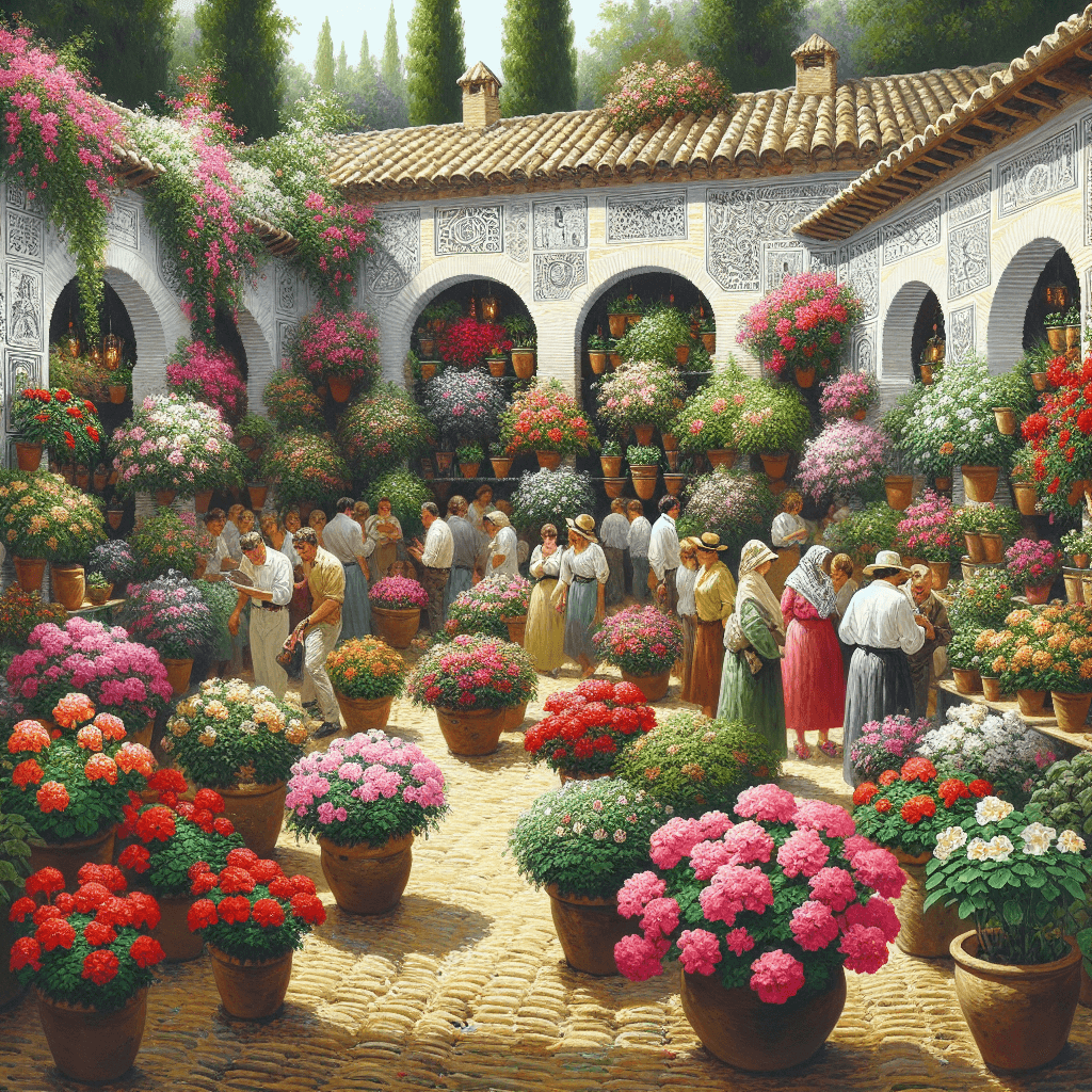 Festival Of The Patios - Spain Painting Number Kit
