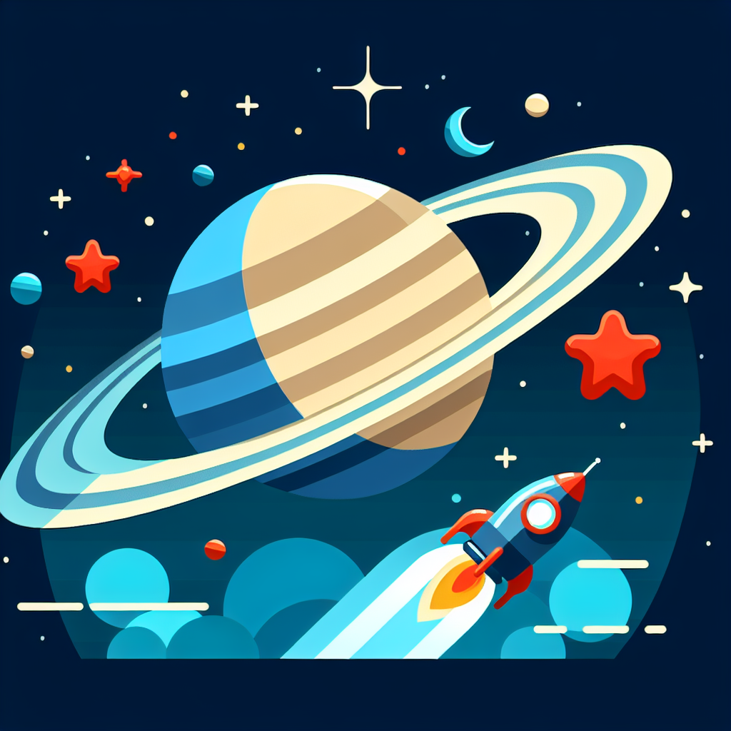 Galactic Voyage To Saturn Paint By Numbers Art