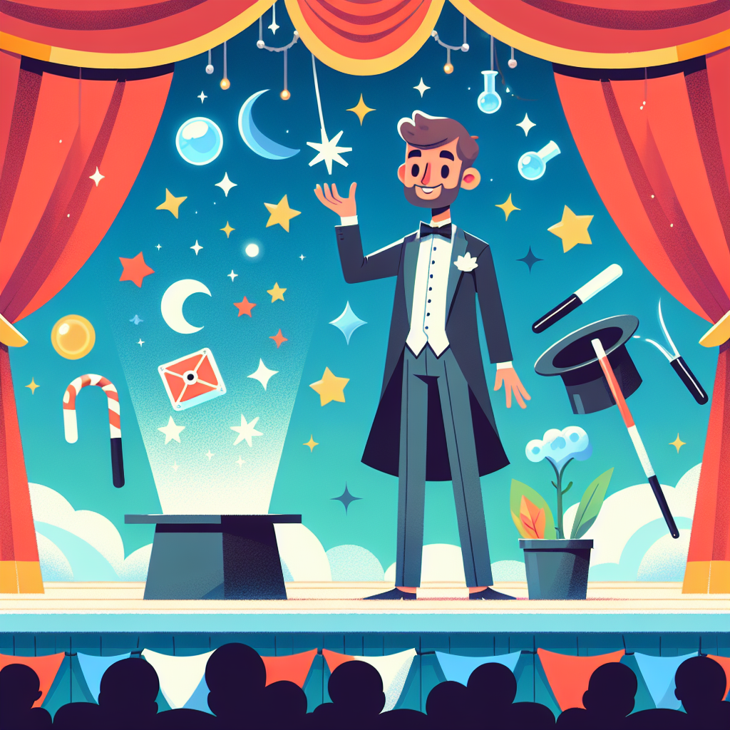 Magician's Stage Show Paint By Color