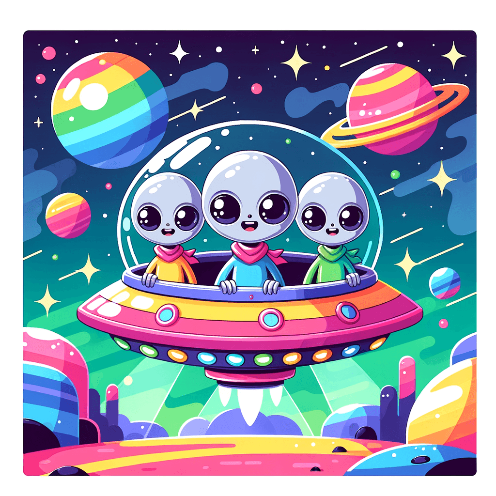 Friendly Alien Visit Paint By Numbers