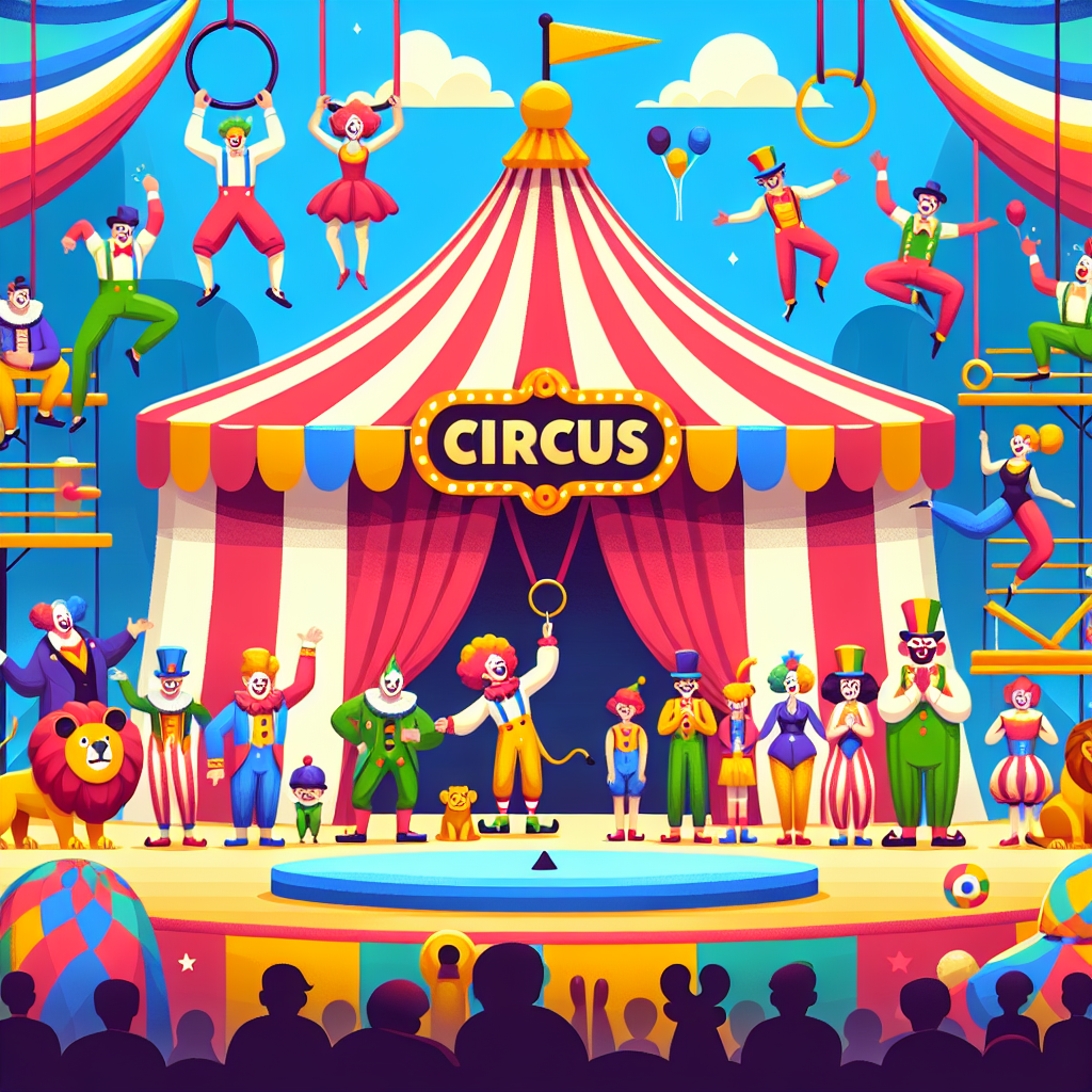 Charming Circus Capers Paint By Color