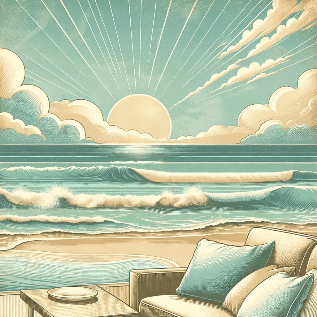 Serene Beach Oasis Painting Number Kit