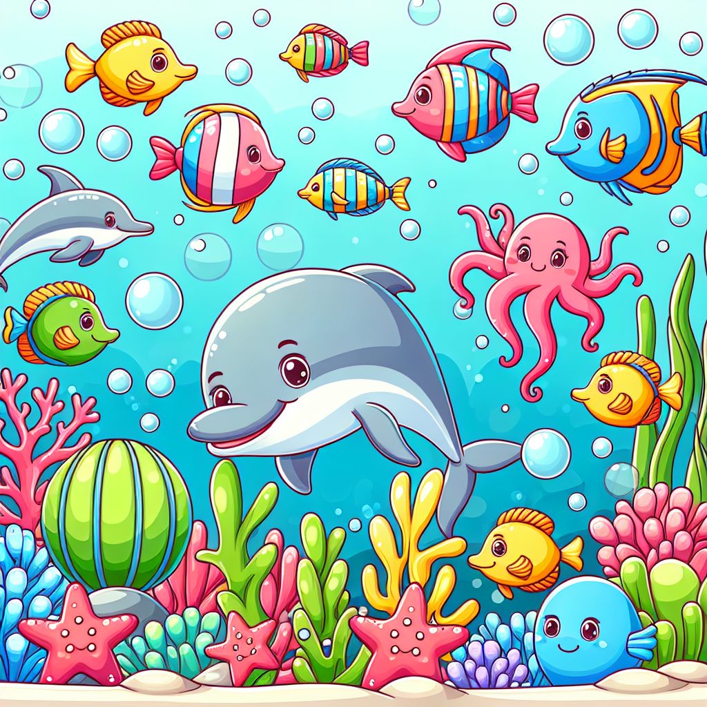 Silly Ocean Adventure DIY Paint By Numbers