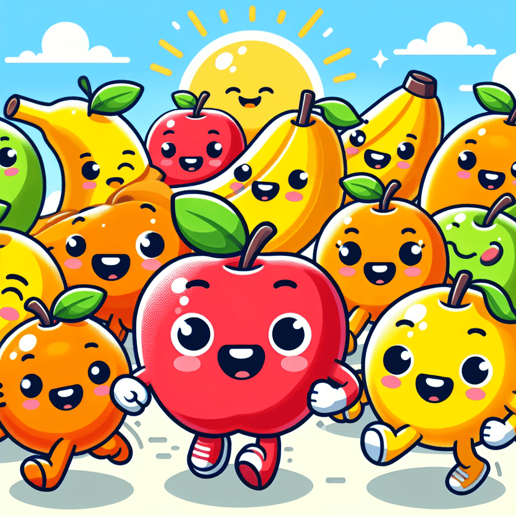 Charming Fruit Parade Paint By Numbers Kits
