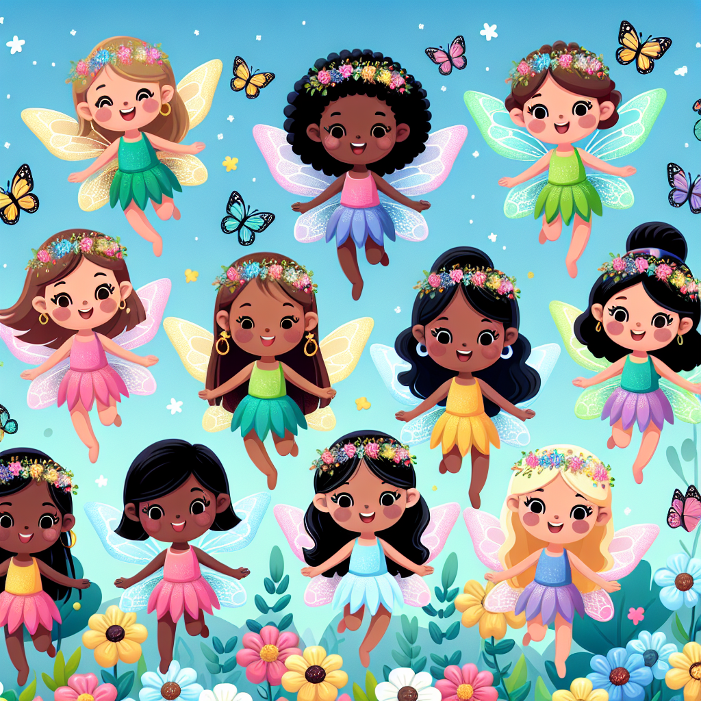 Flowering Fairies Number Painting