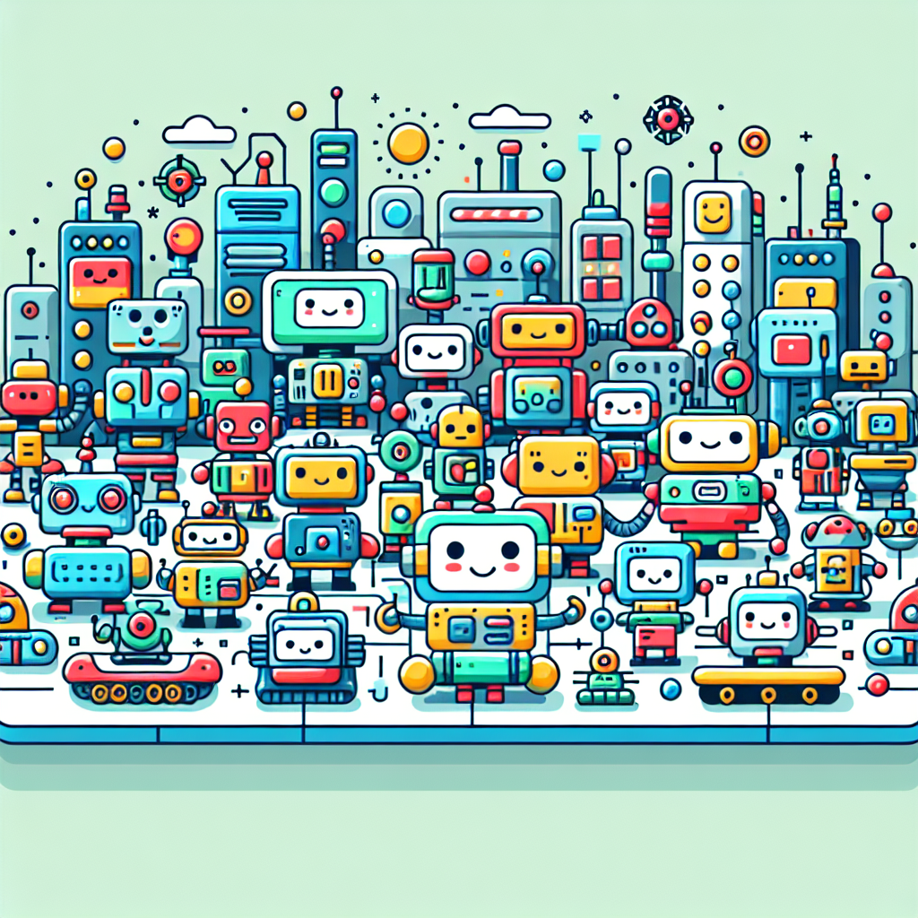 Colorful Robot World Painting By Numbers Kit