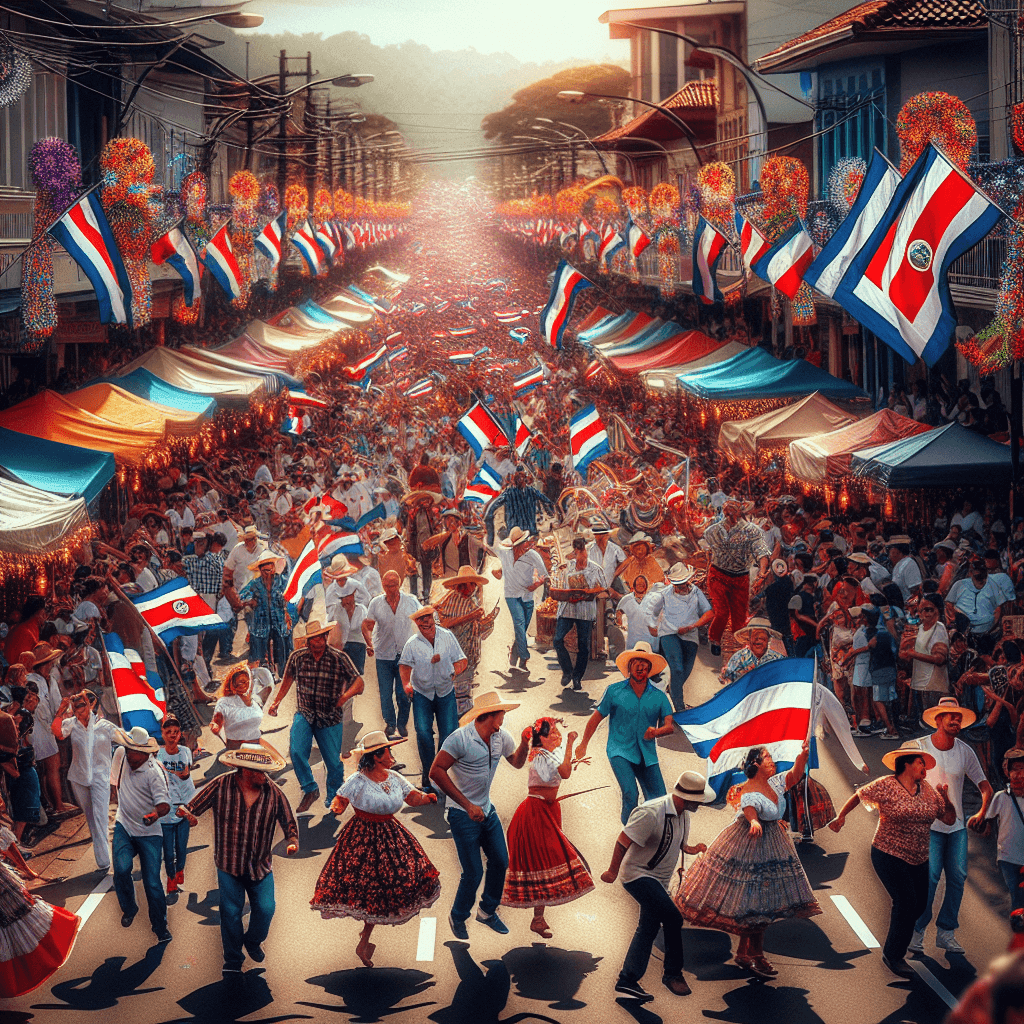 Día De La Independencia - Costa Rica Paint By Color