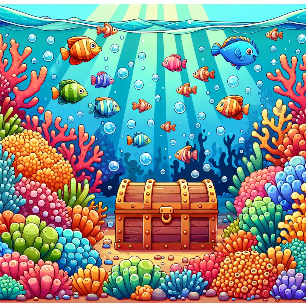 Secret Treasure Of The Coral Reef Paint By Numbers