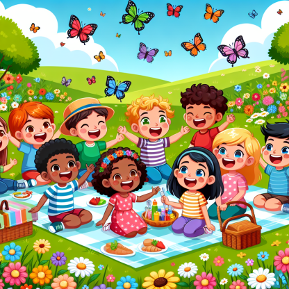 Magic Meadow Picnic Painting By Numbers Kit