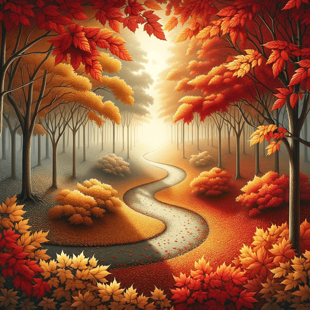 Crisp Autumn Walk Numbered Painting Kits