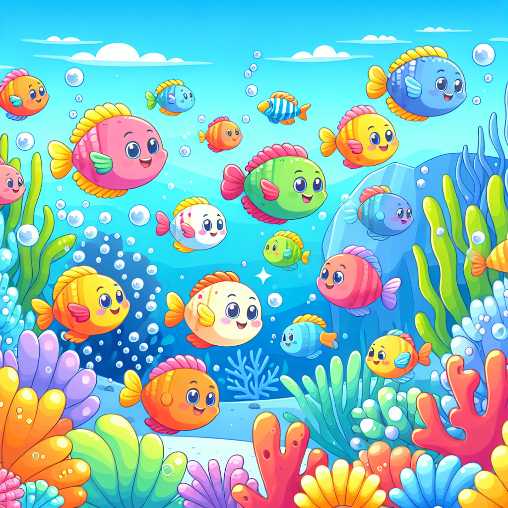 Funky Fish Parade Painting By Numbers Kit