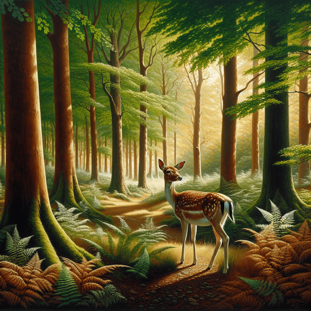 Deer's Woodland Grace Paint By Numbers Art