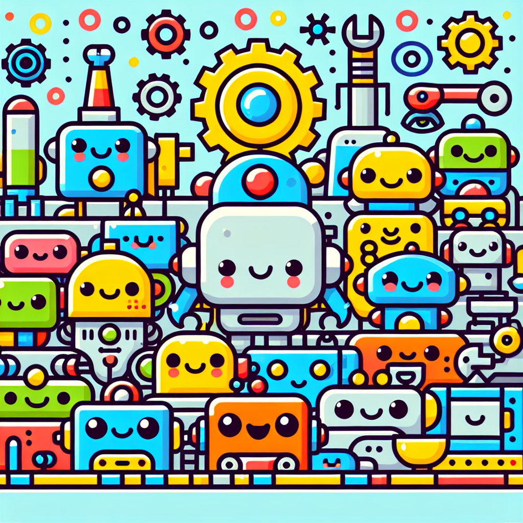 The Friendly Robot Factory Painting Number Kit