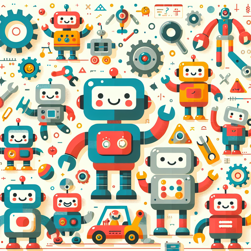 Robots In Action Numbered Painting Kits