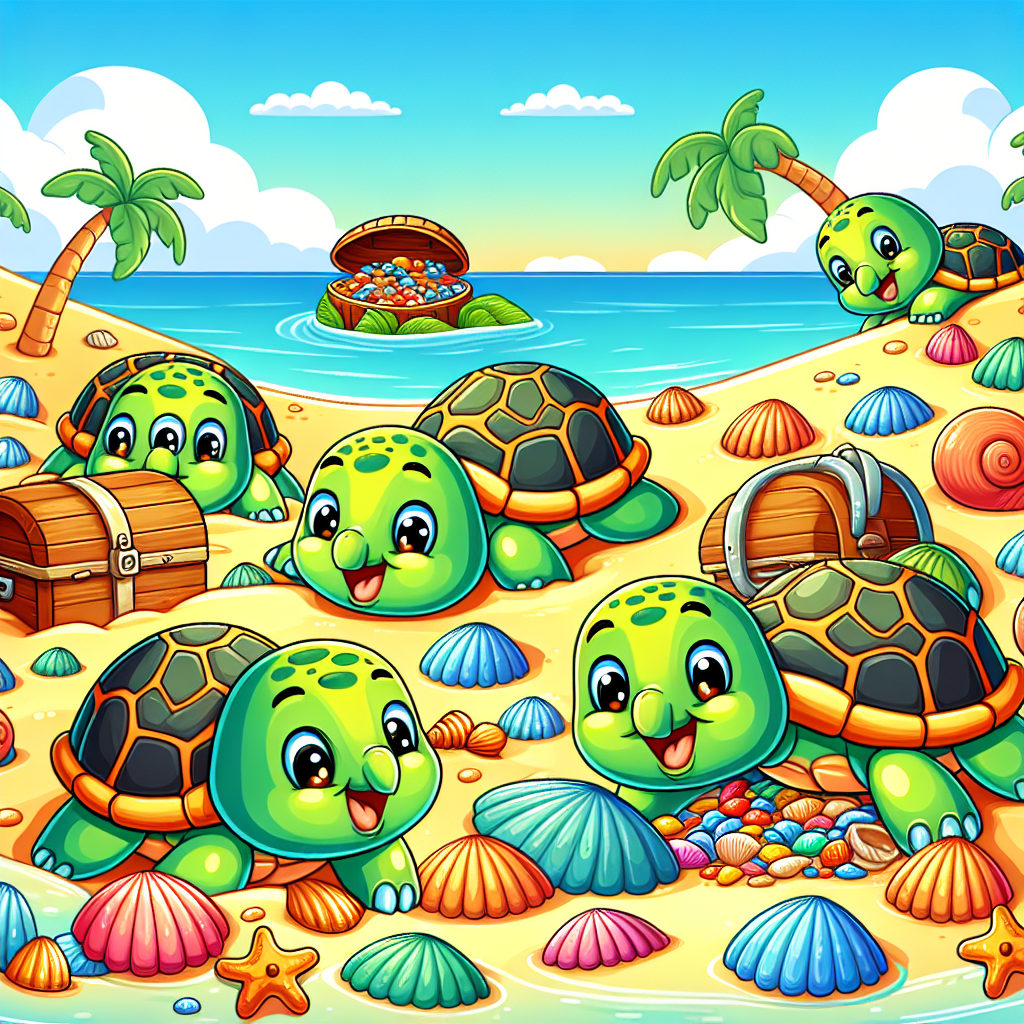 Turtle Treasure Hunt Painting Number Kit