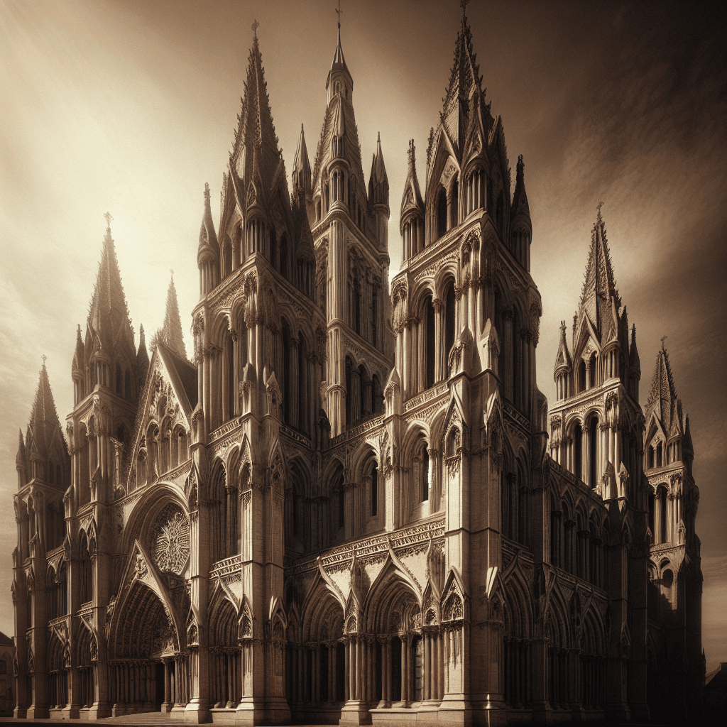 Gothic Cathedral Glory Number Painting