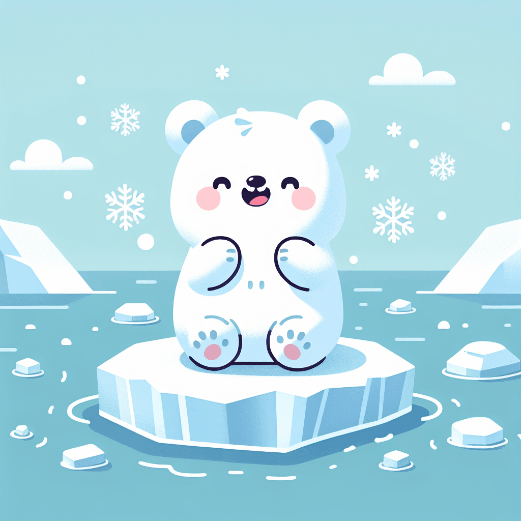 Cuddly Arctic Bear Number Painting