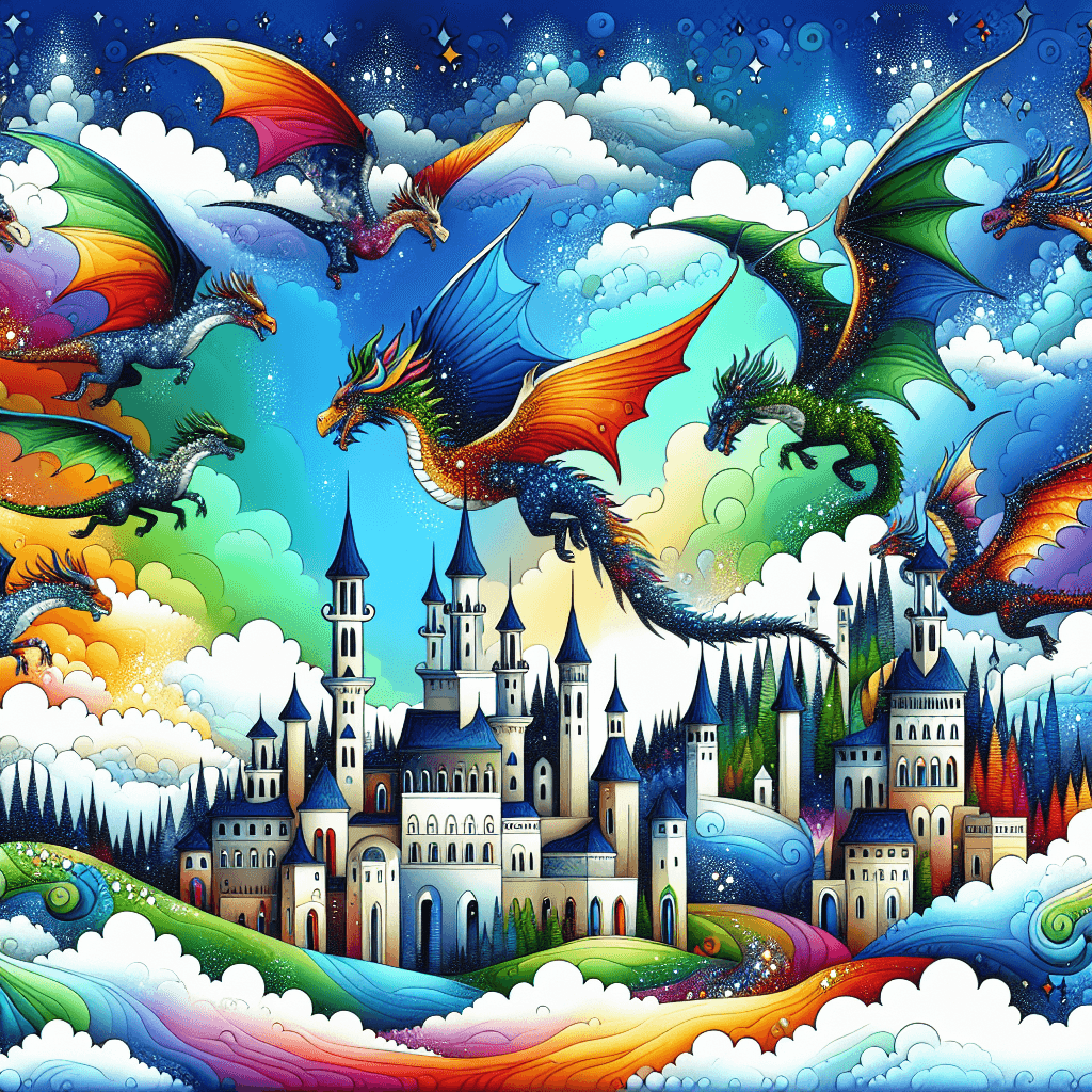 Fantasy World Of Dragons Painting Number Kit