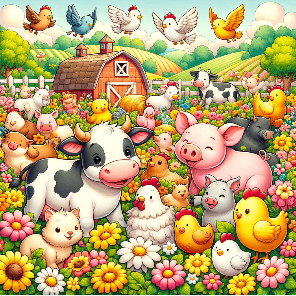 Joyful Farmyard Friends Painting Number Kit