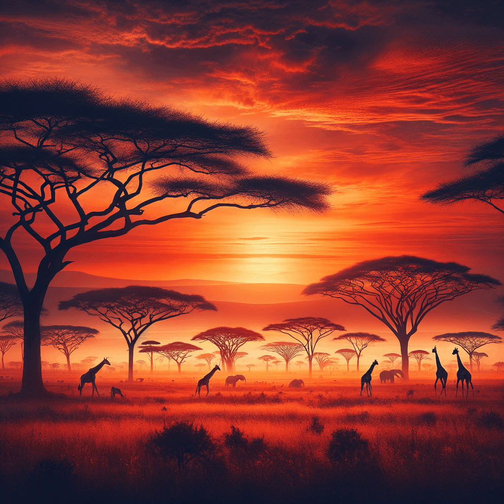 Serengeti Sunset - DIY Painting By Numbers Kit