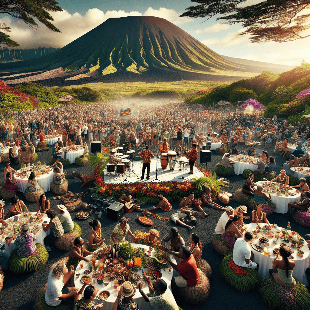 Pahoa Lava Fest - United States Number Painting