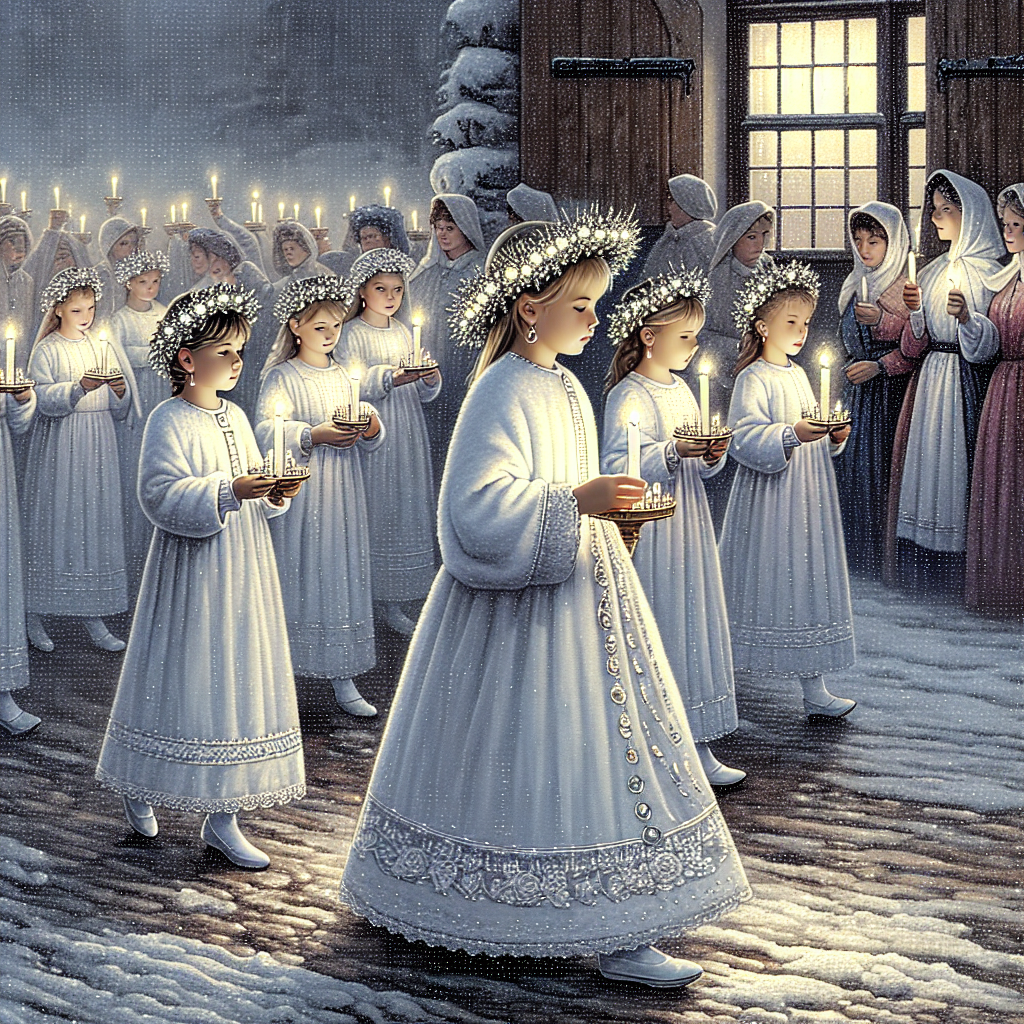 Day Of Saint Lucia - Sweden Painting By Numbers Kit