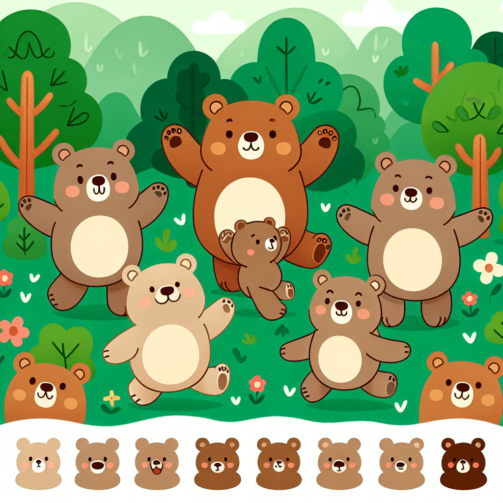 Bouncy Bears Painting Number Kit