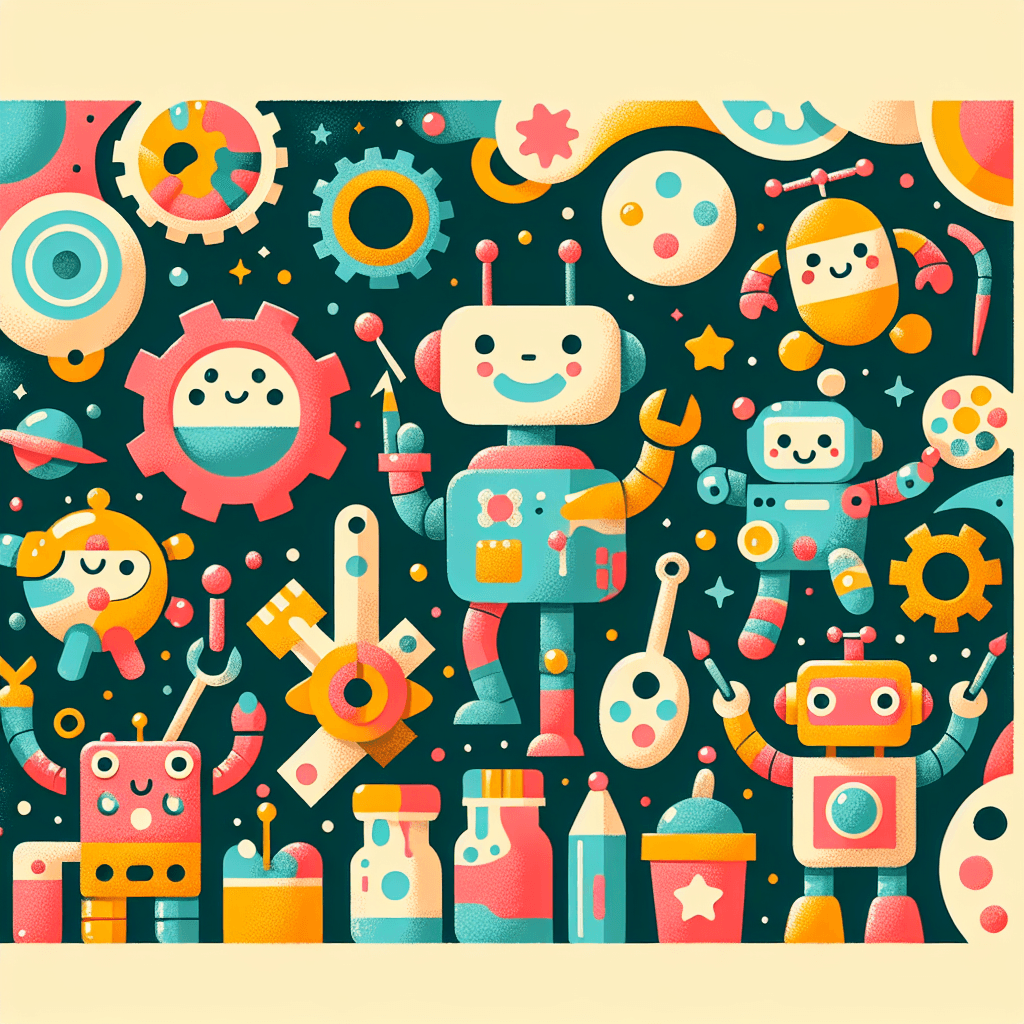 Silly Robot Adventures Paint By Numbers Kits
