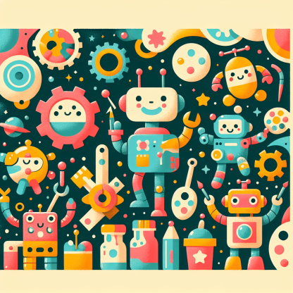 Silly Robot Adventures Paint By Numbers Kits