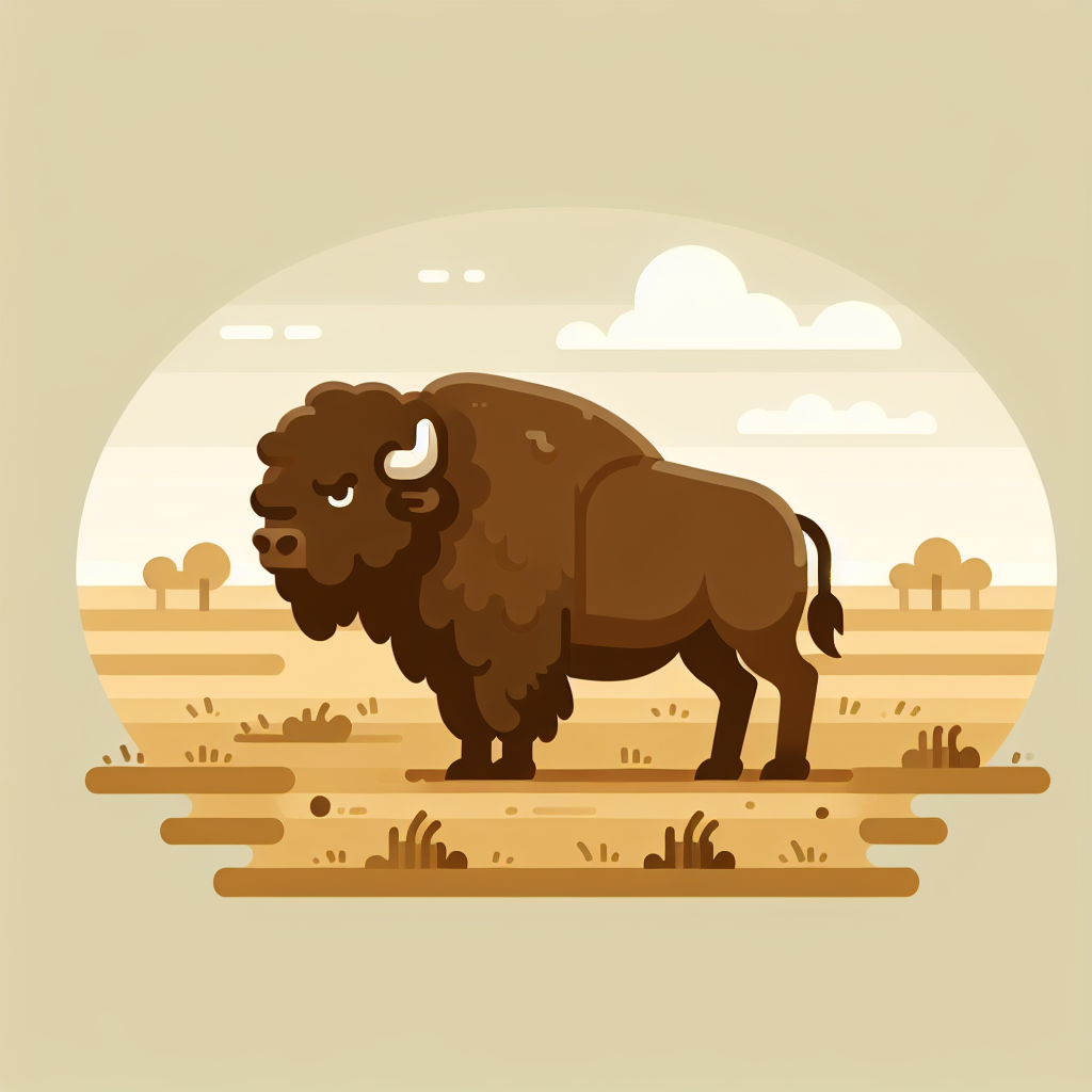 Brave Bison Paint By Numbers Art