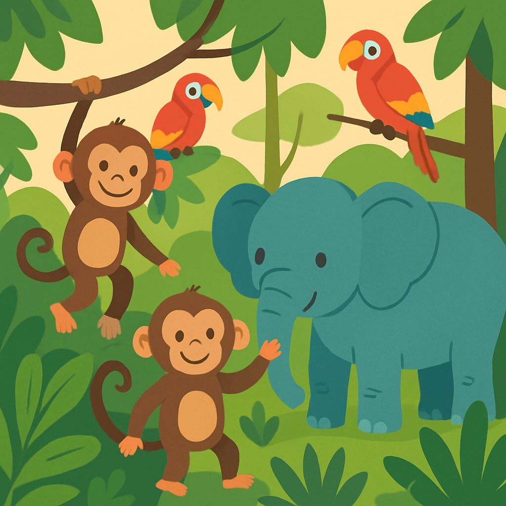 Jungle Pals Paint By Numbers Kits