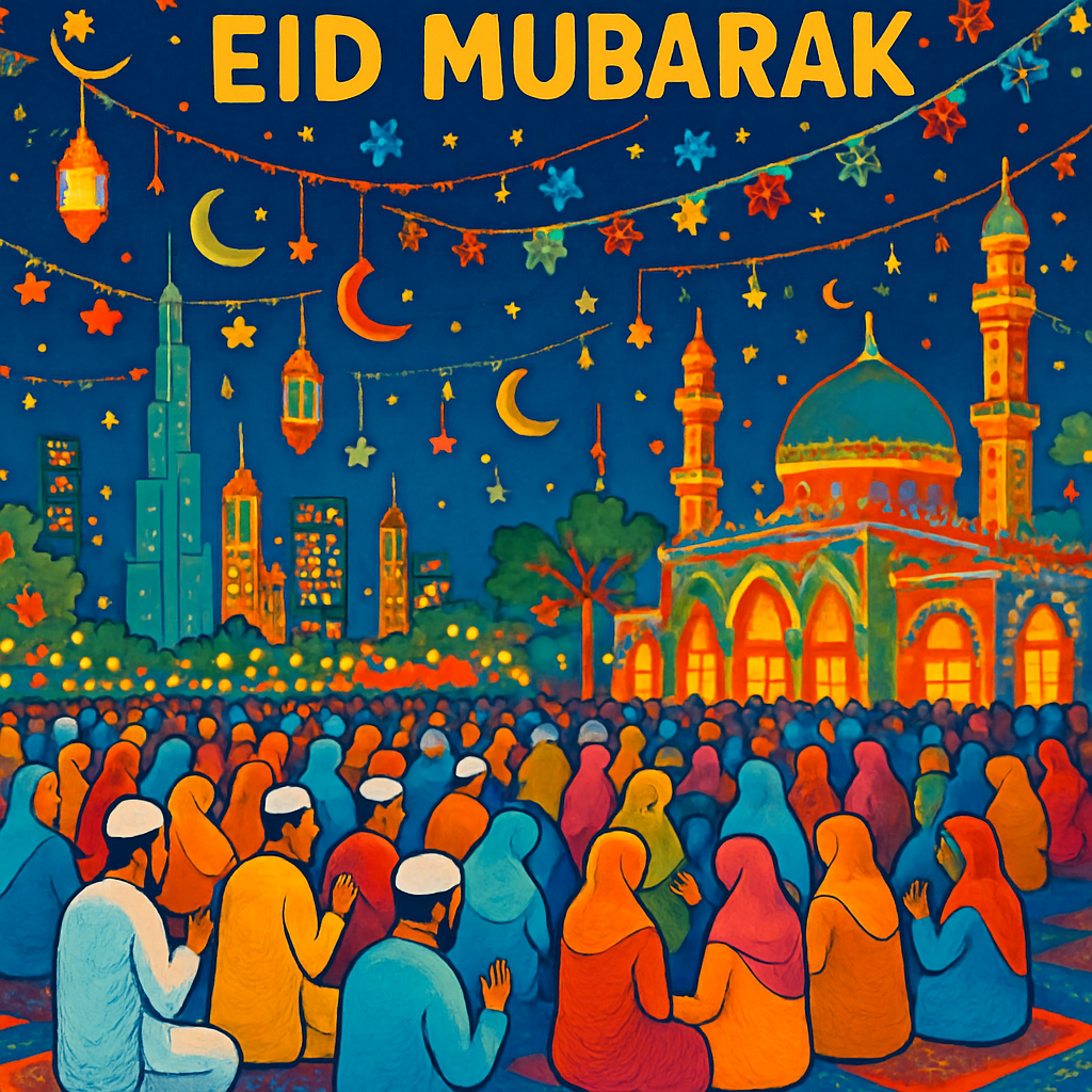 Eid Al-Fitr Festival - Dubai DIY Paint By Numbers
